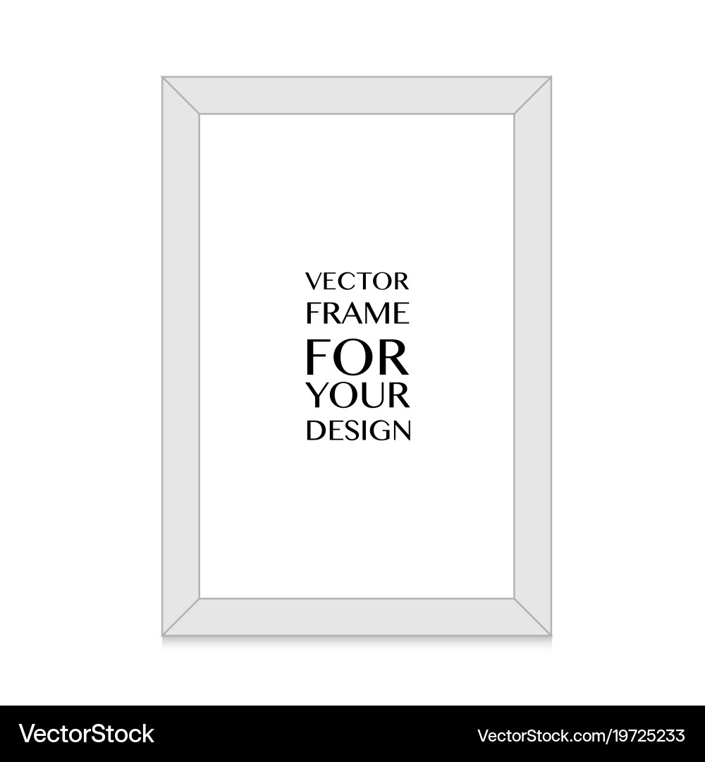 Picture frame design for image or text Vector Image