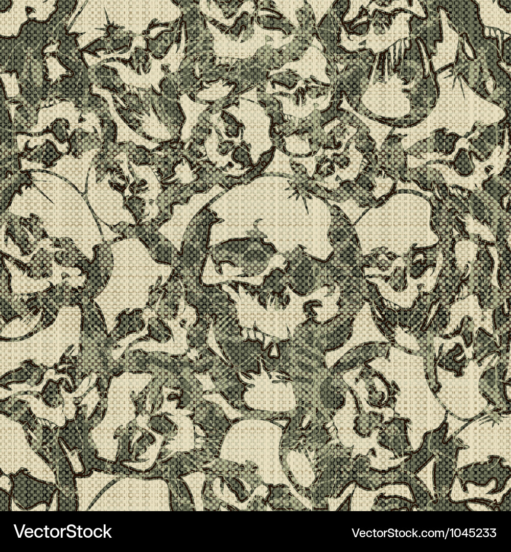Skull Pattern Texture Vector Image