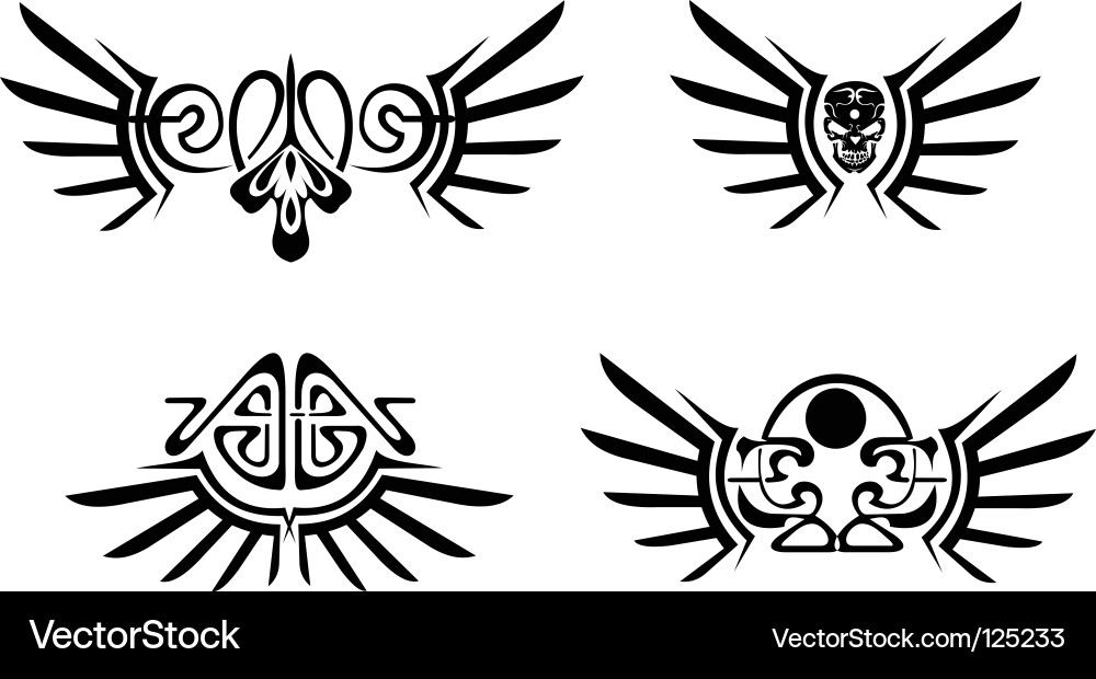 Tribal tattoos Vector Image
