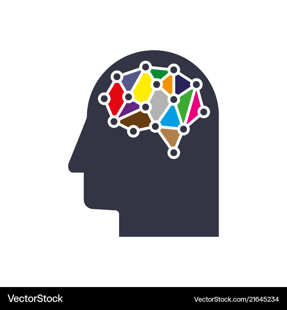 AI Neural Network System Vector Image