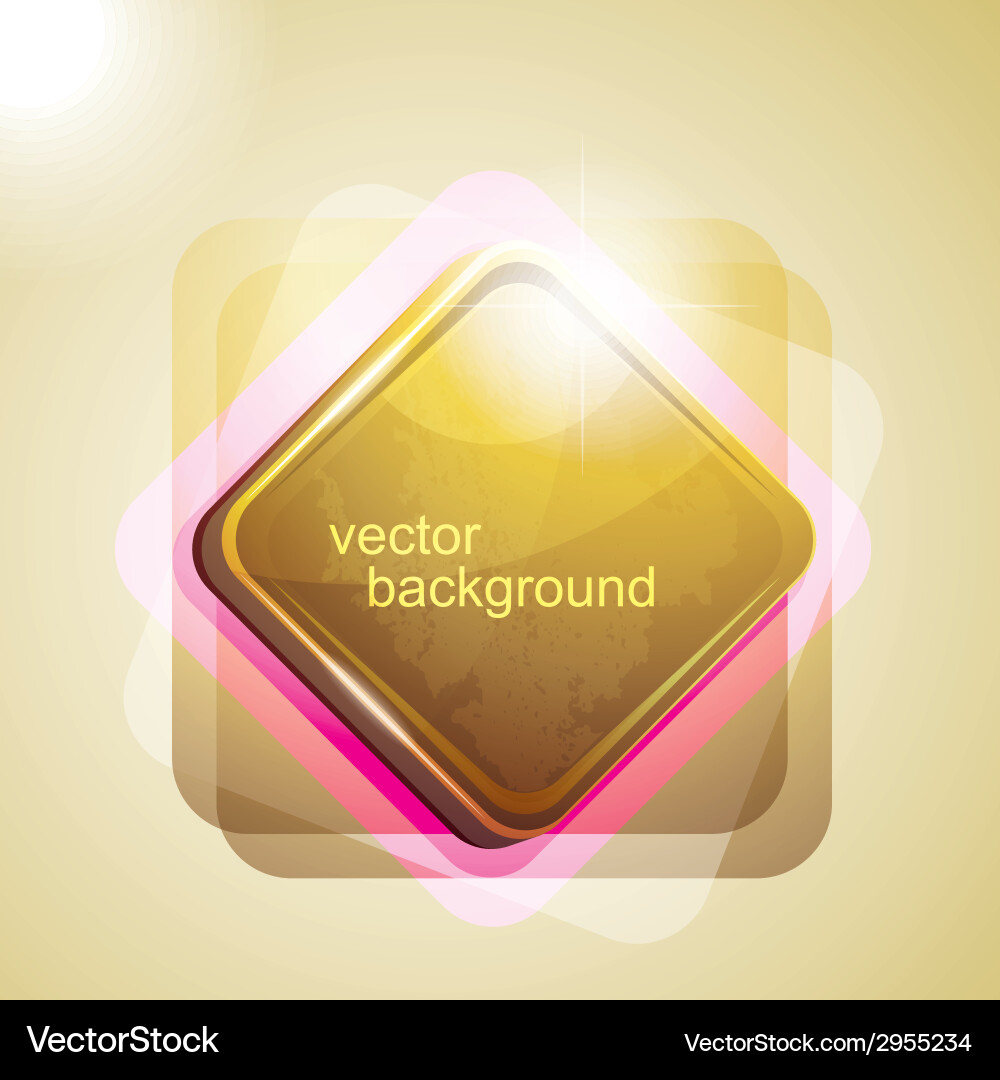 Background with shiny square Vector Image