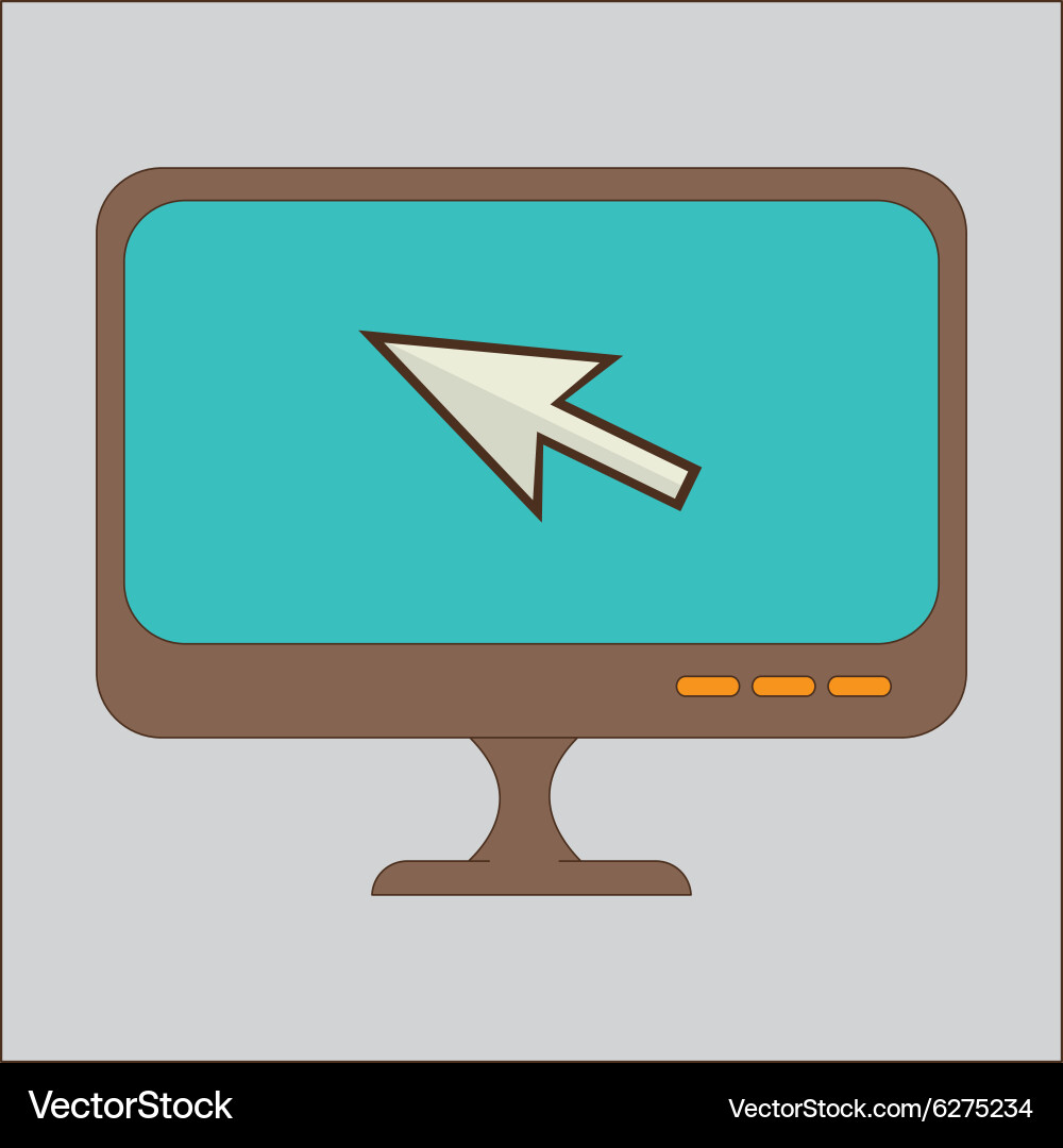 Computer pointer arrow vector image
