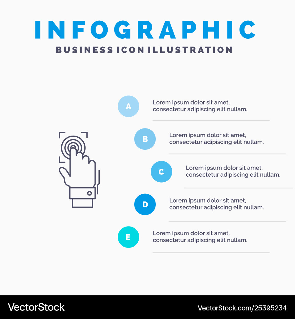 Fingerprint identity recognition scan scanner Vector Image