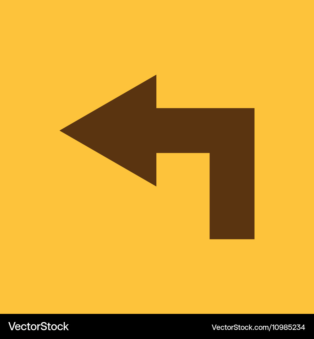 Left icon direction and arrow navigation Vector Image