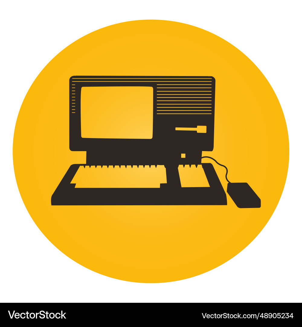 Lisa mac computer Lisa mac computer Vector Image