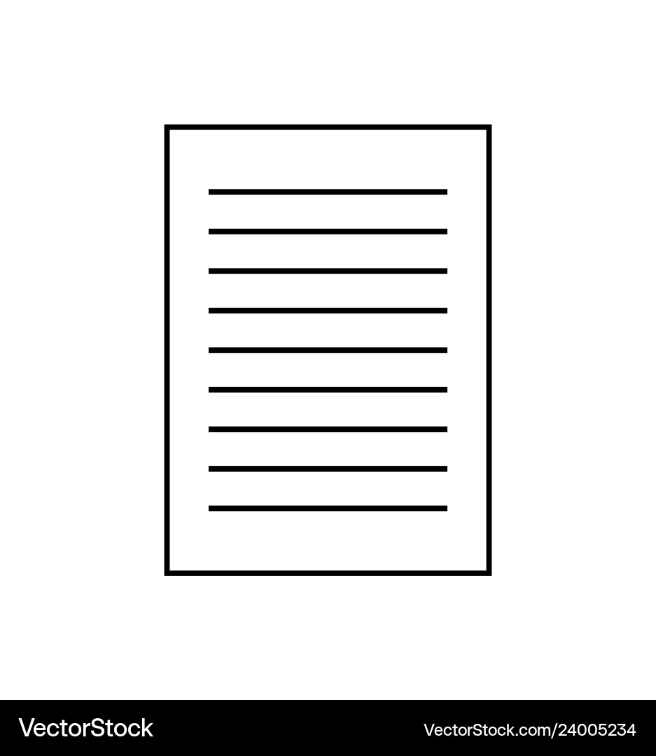 Paper document file web icon symbol design Vector Image