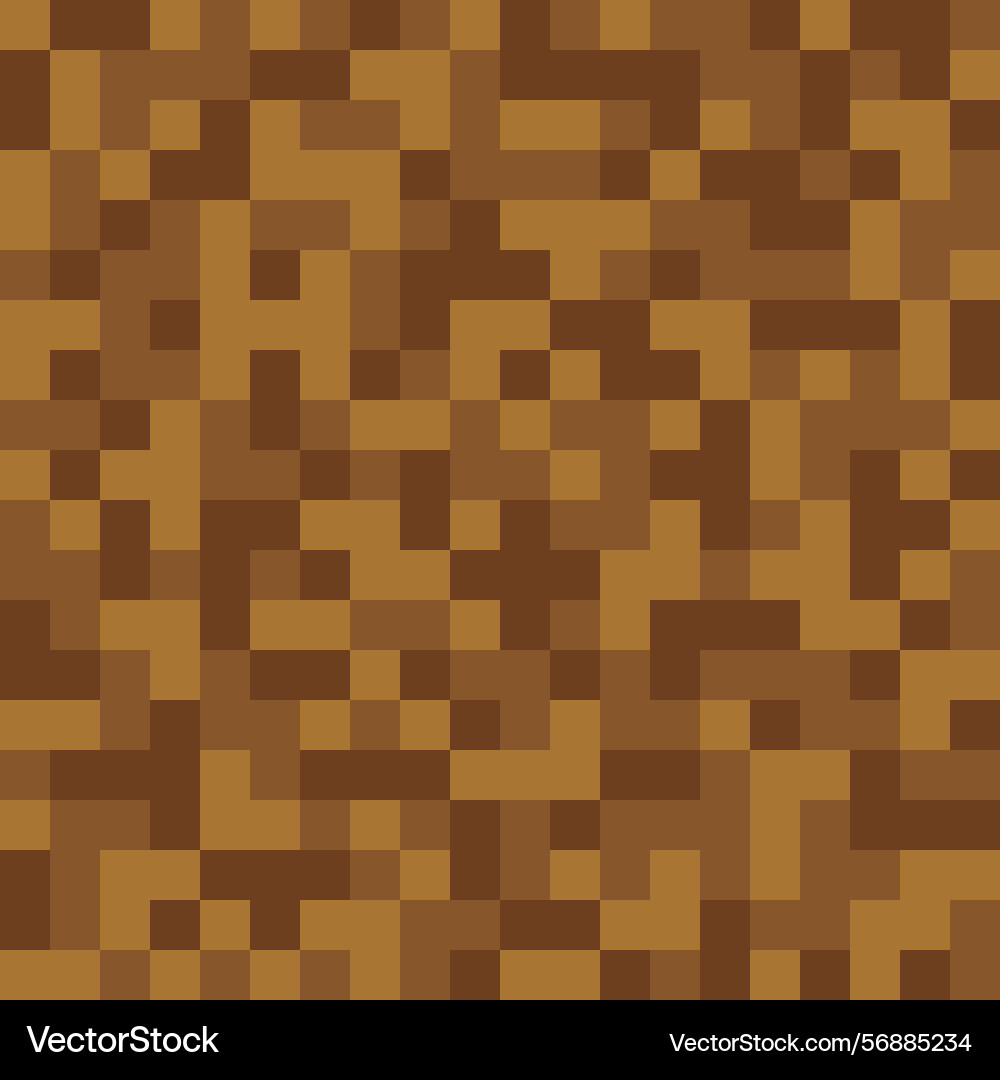 Pixel ground seamless pattern pixelart computer Pixel ground seamless pattern pixelart computer vector image