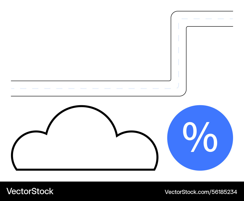 Visual representation of cloud storage data Visual representation of cloud storage data vector image