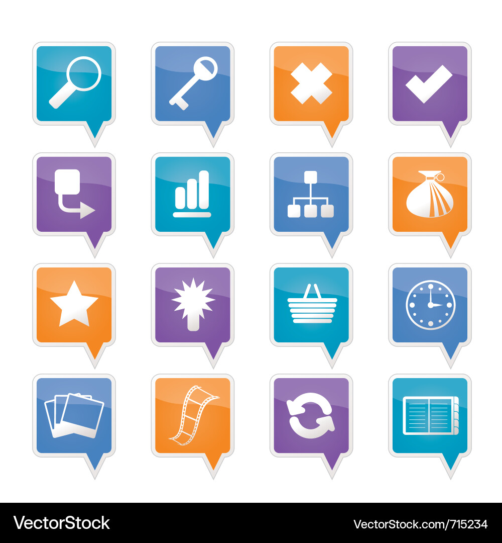 Web & Internet Icons - Digital Toolkit vector image