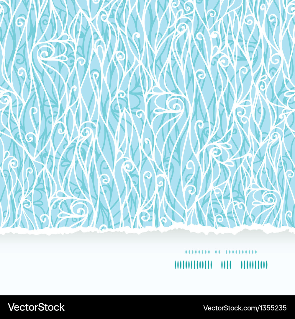 Abstract frost swirls texture horizontal torn Vector Image