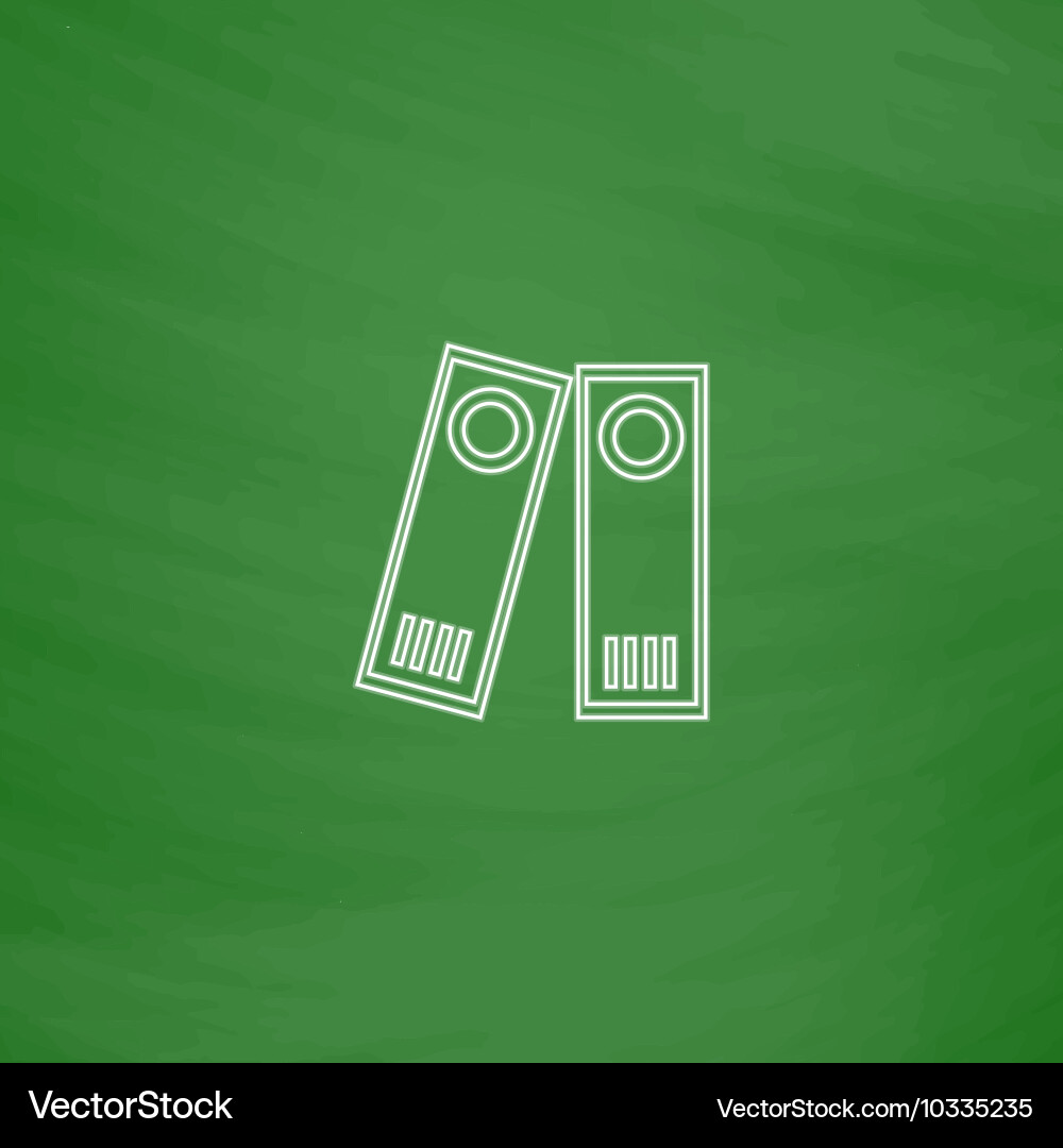 Archive folders computer symbol Archive folders computer symbol Vector Image