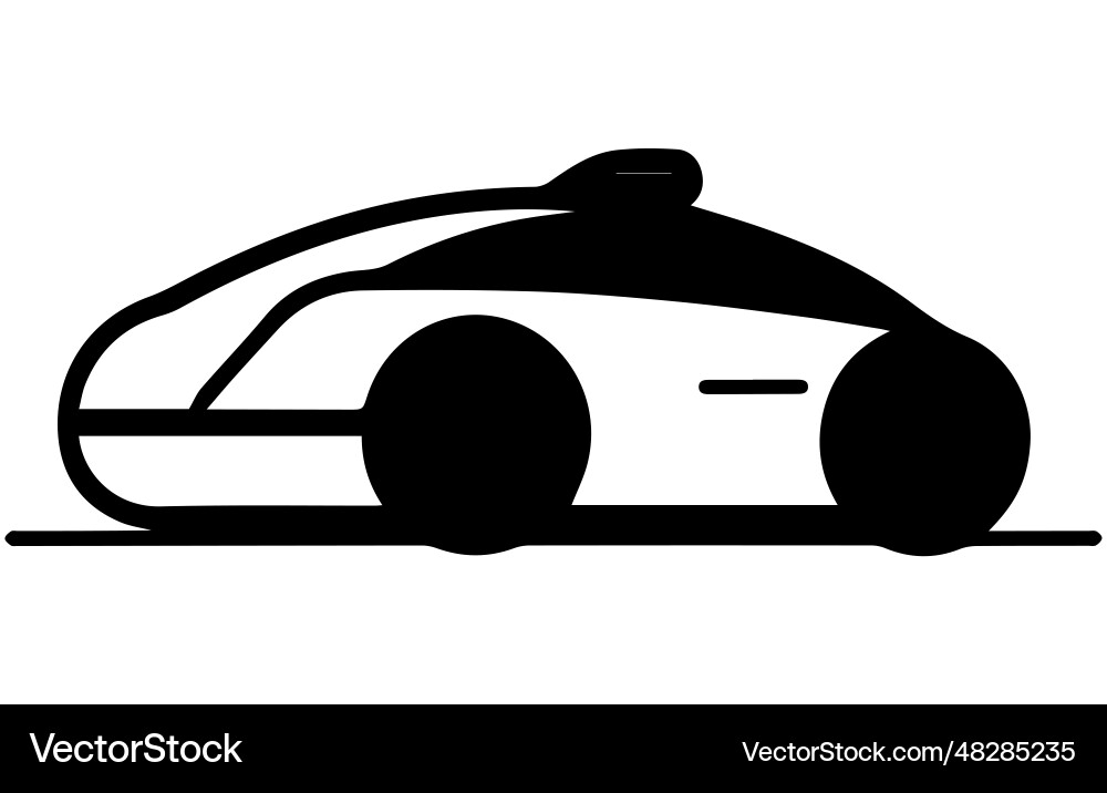 Autonomous automobile linear icon Vector Image