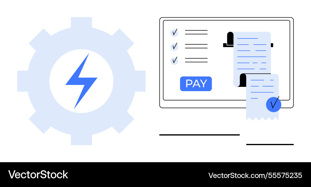 Efficient online payment processing with digital Efficient online payment processing with digital vector image