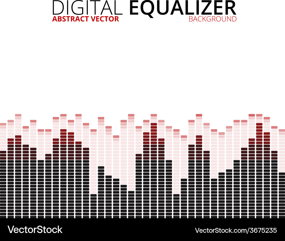 Equalizer on abstract technology background vector image