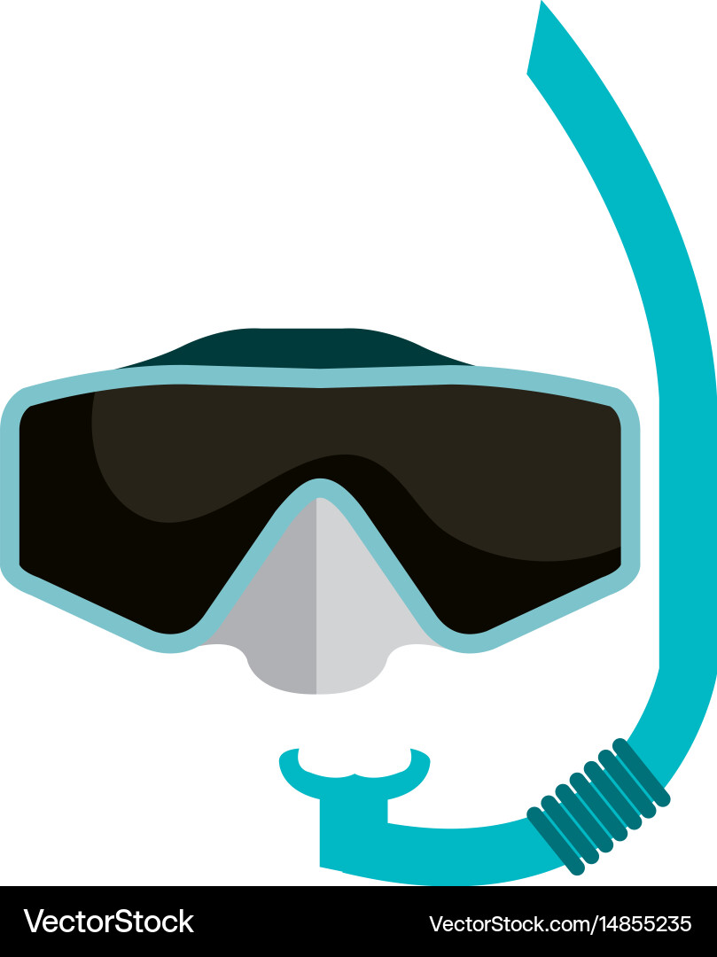 Googles snorkels isolated icon Vector Image