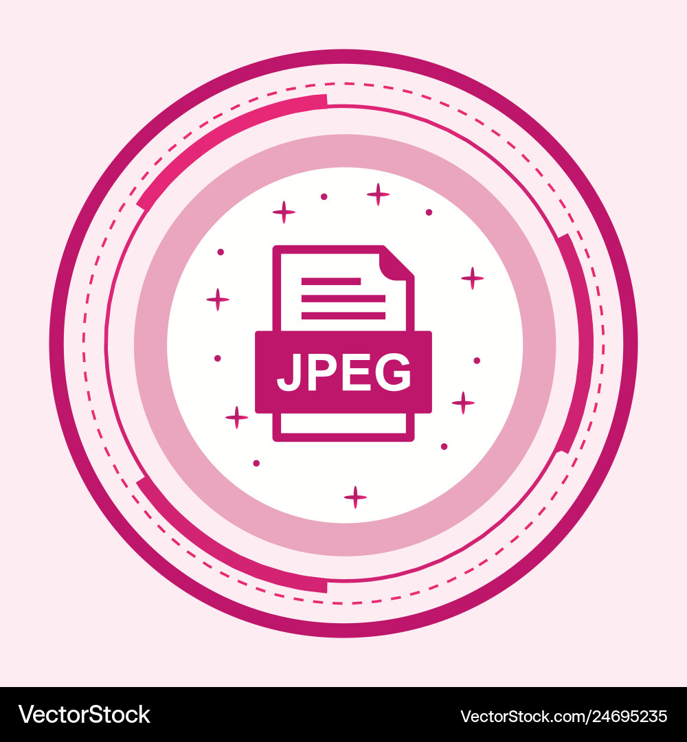 Jpeg file document icon Vector Image