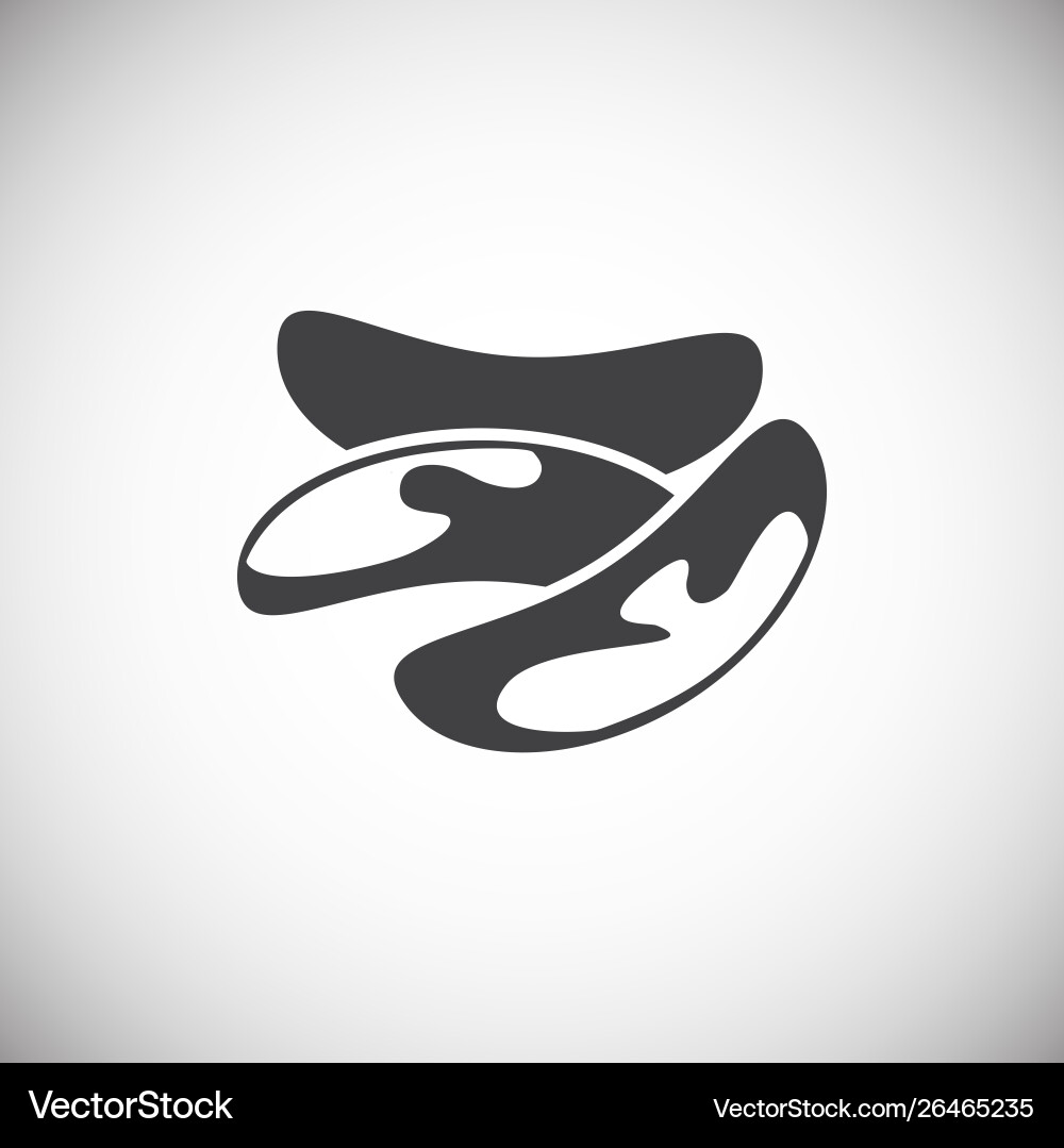 Nut related icon on background for graphic and web Vector Image