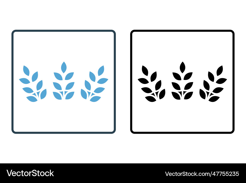 Wheat icon related to element of bakery Vector Image