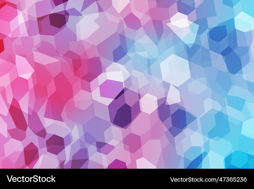 Abstract gradient hexagon polygon background Vector Image