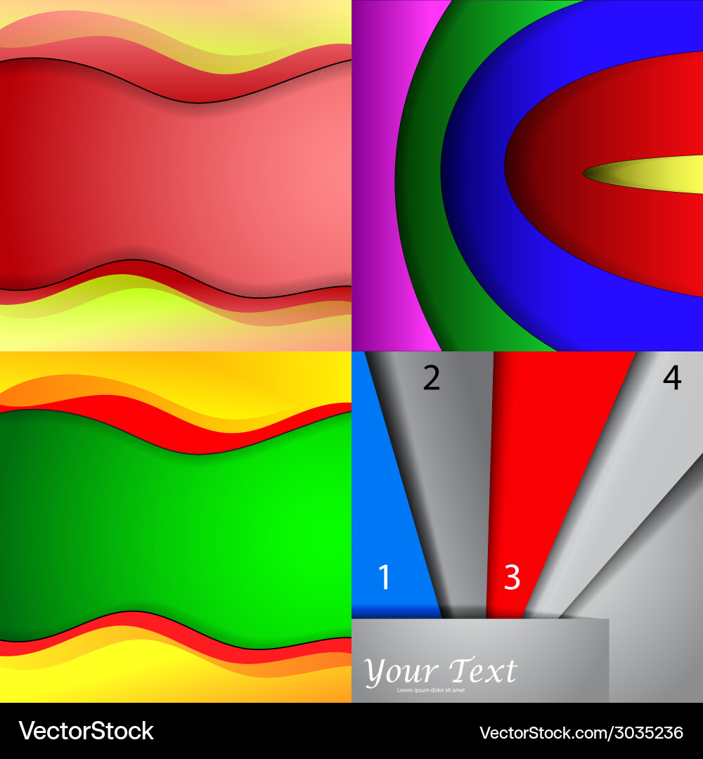 Big set of soft colored abstract background Vector Image