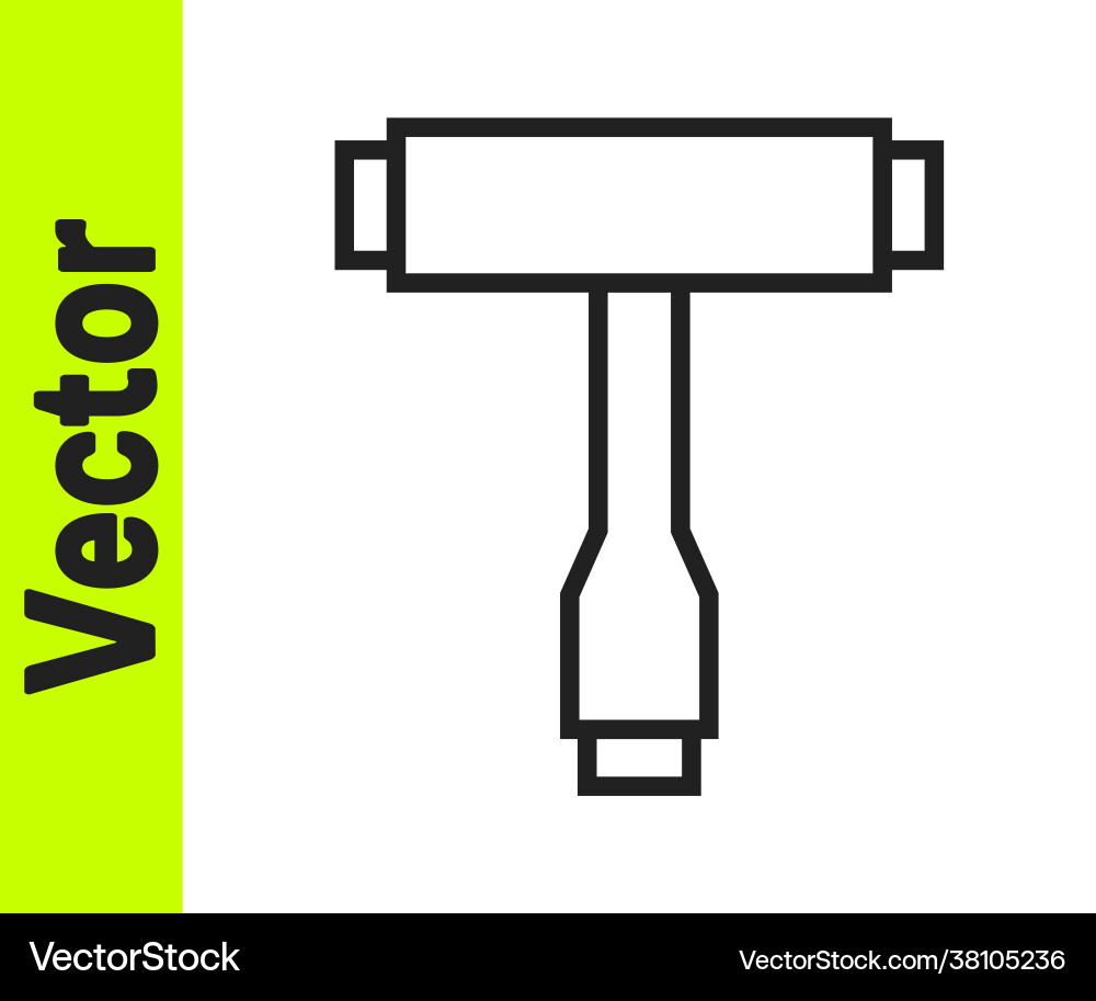 Black line multi-function all-in-one portable Vector Image