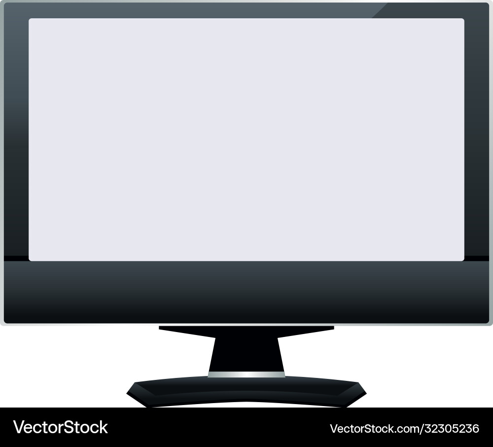 Desktop computer monitor device digital Vector Image
