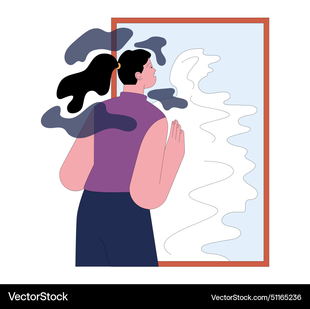 Fear of Self Dissolution vector image