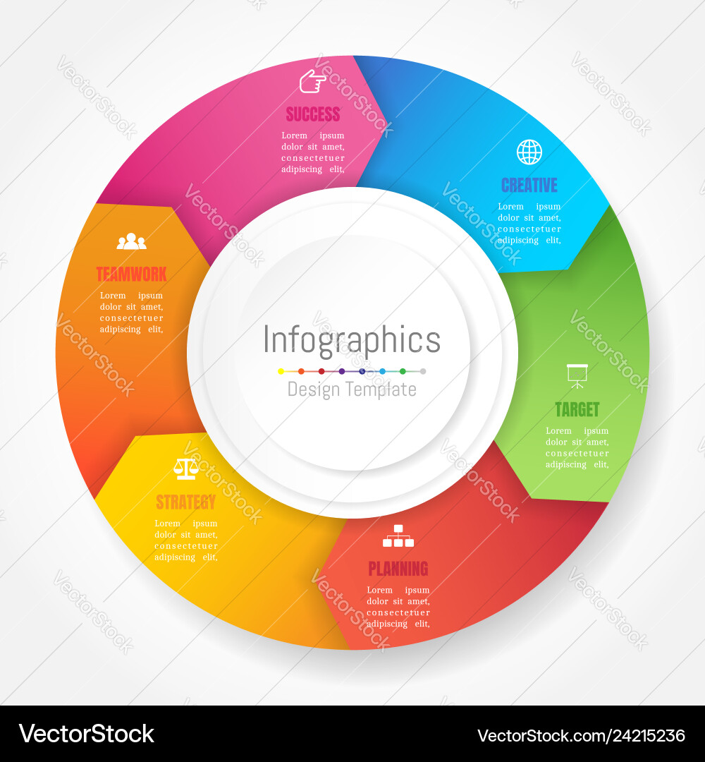 Infographic Data Elements - Business Concepts Vector Image