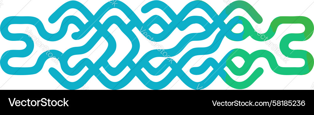Interlocking Waveforms Vector Image