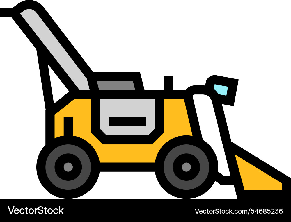 Robotic loader robot harvests color icon Robotic loader robot harvests color icon vector image