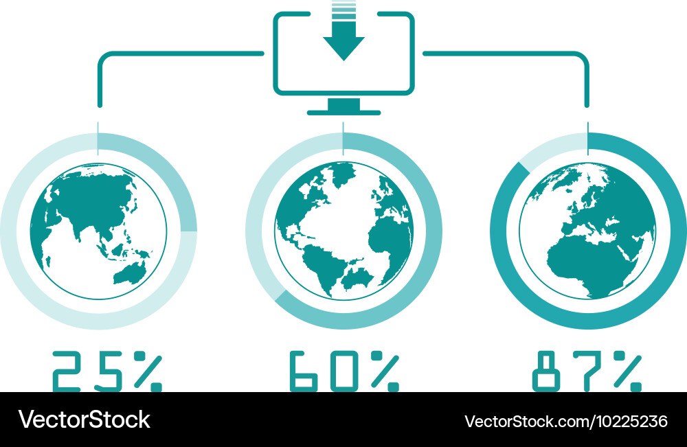 Technology internet and connection vector image