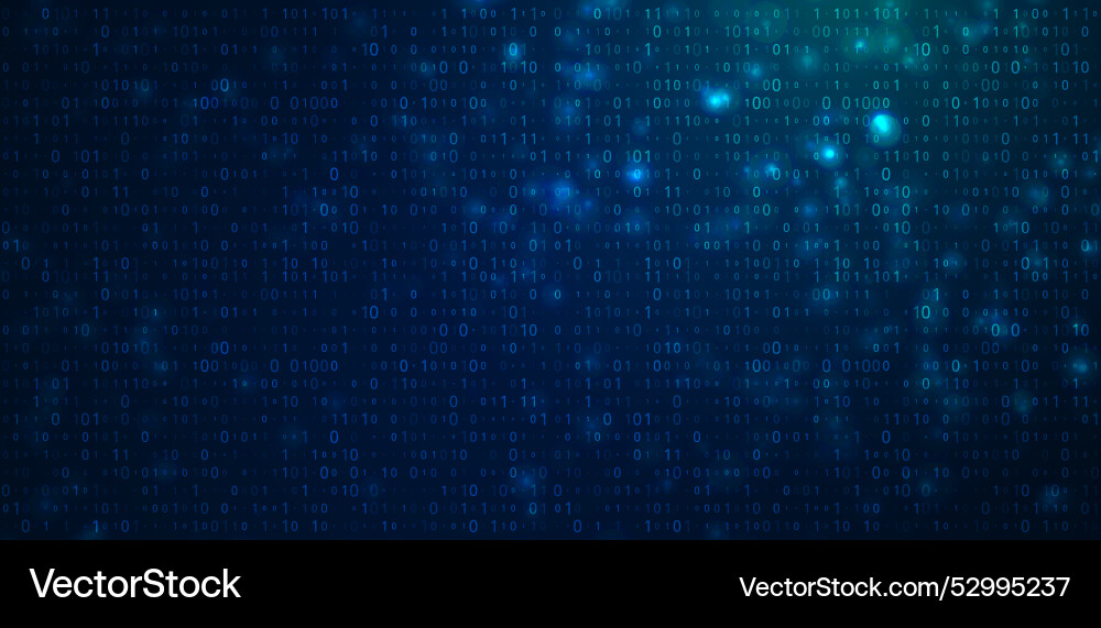 Abstract futuristic cyberspace with binary code Abstract futuristic cyberspace with binary code vector image