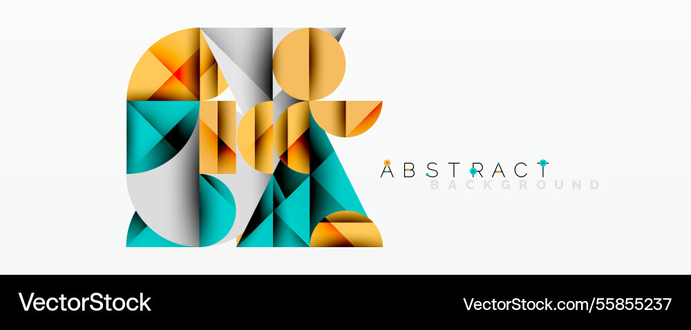 Abstract geometric design with intersecting Vector Image
