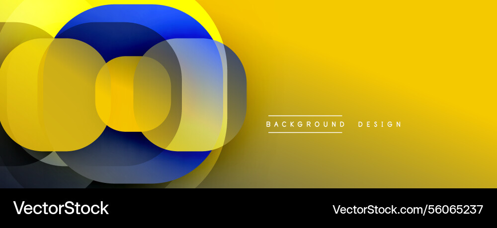Circular abstract design with overlapping Circular abstract design with overlapping Vector Image