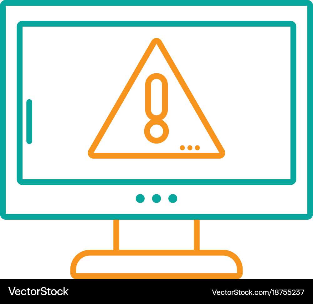Isolated computer design Vector Image