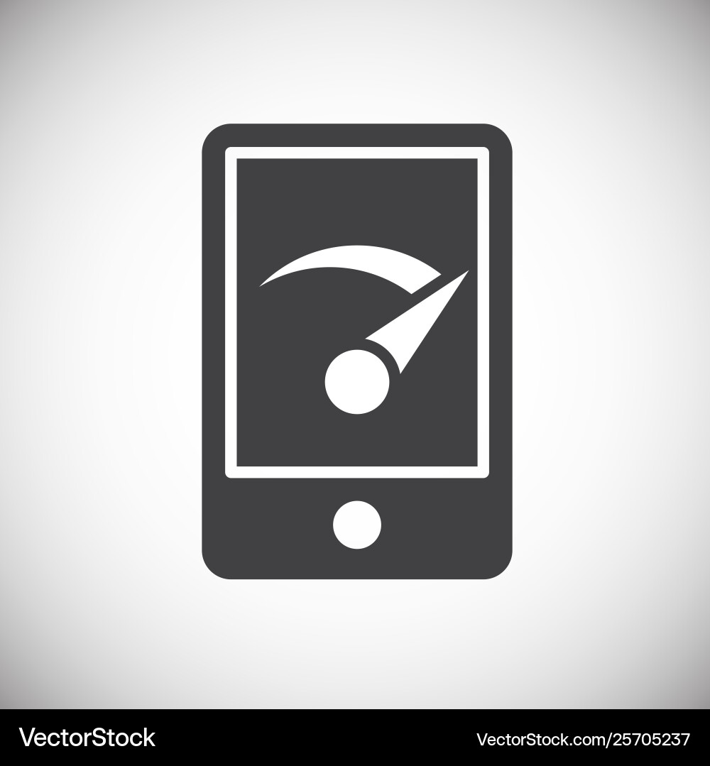 Performance icon on background for graphic and web Vector Image