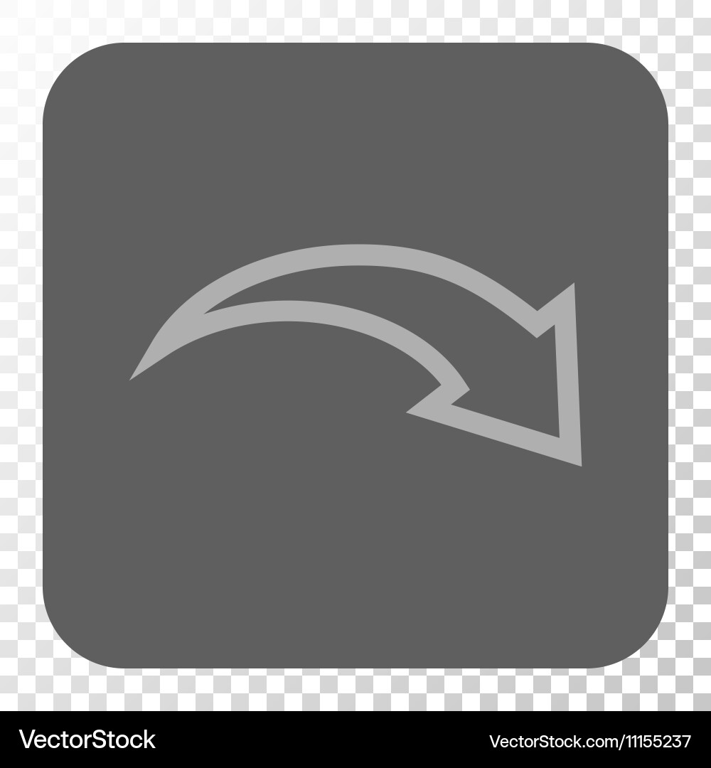 Redo rounded square button Vector Image