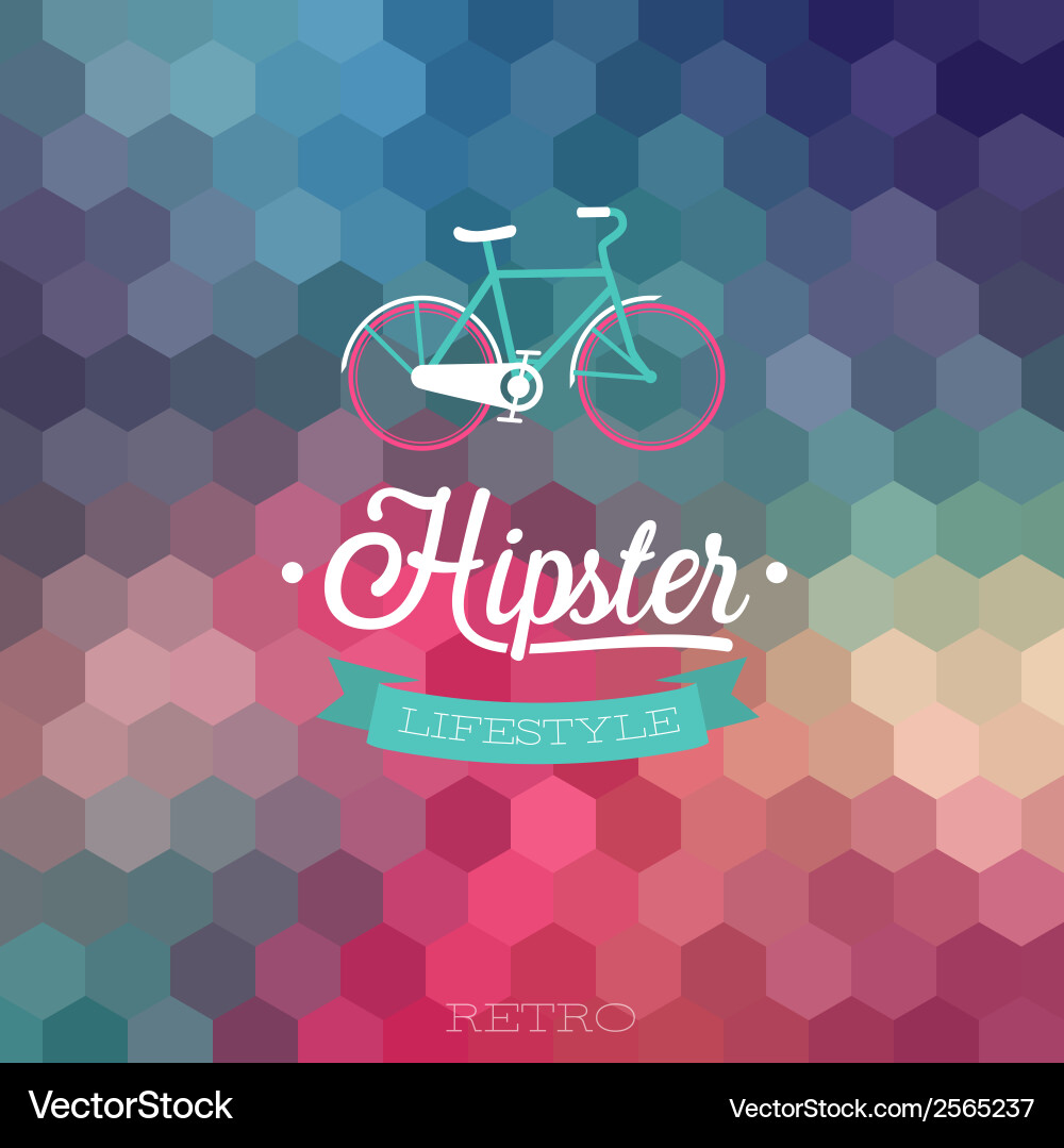 Retro Bicycle Pattern vector image