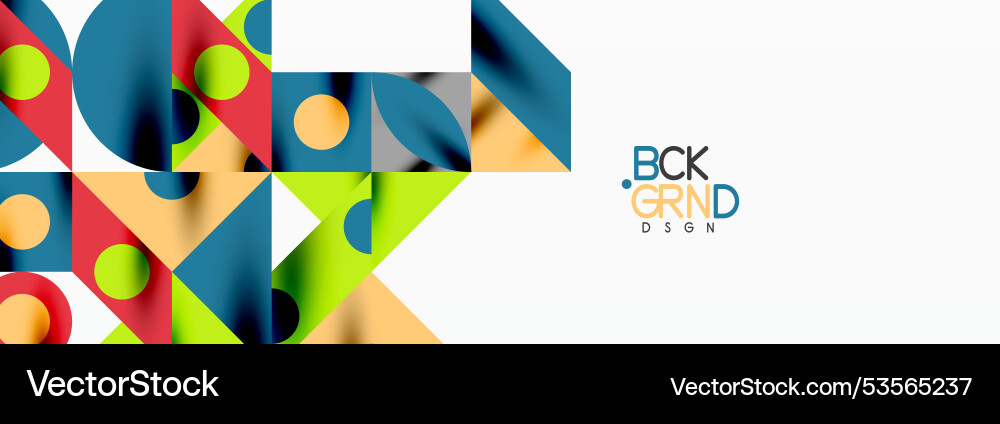 Trendy triangles lines round elements and circles Vector Image