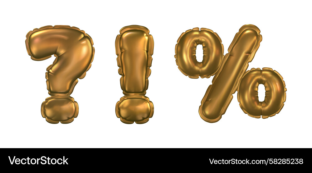 3d gold cursor arrow click pointer set 3d gold cursor arrow click pointer set Vector Image