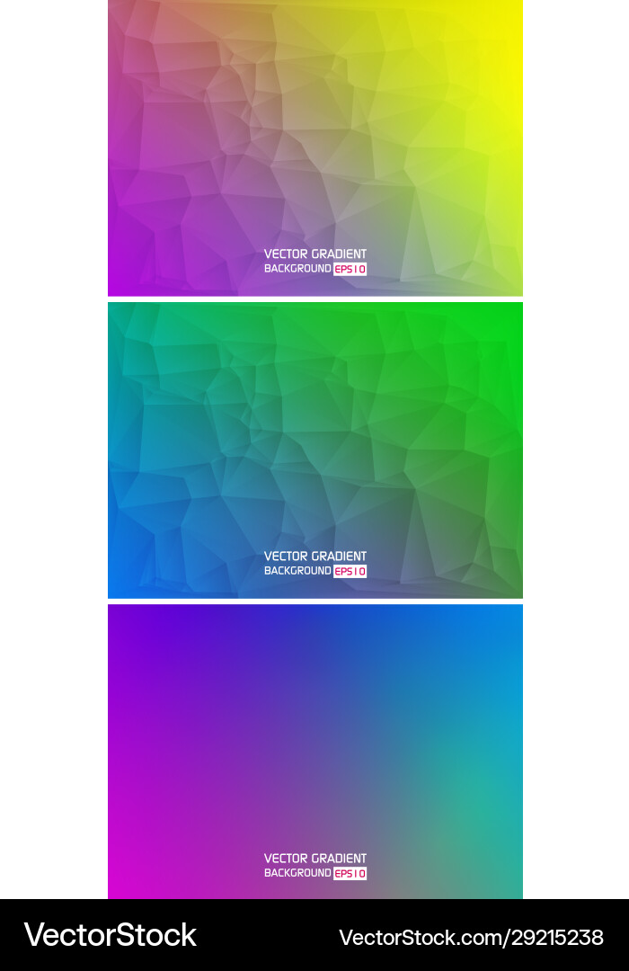 Abstract set mesh background color gradient Abstract set mesh background color gradient vector image