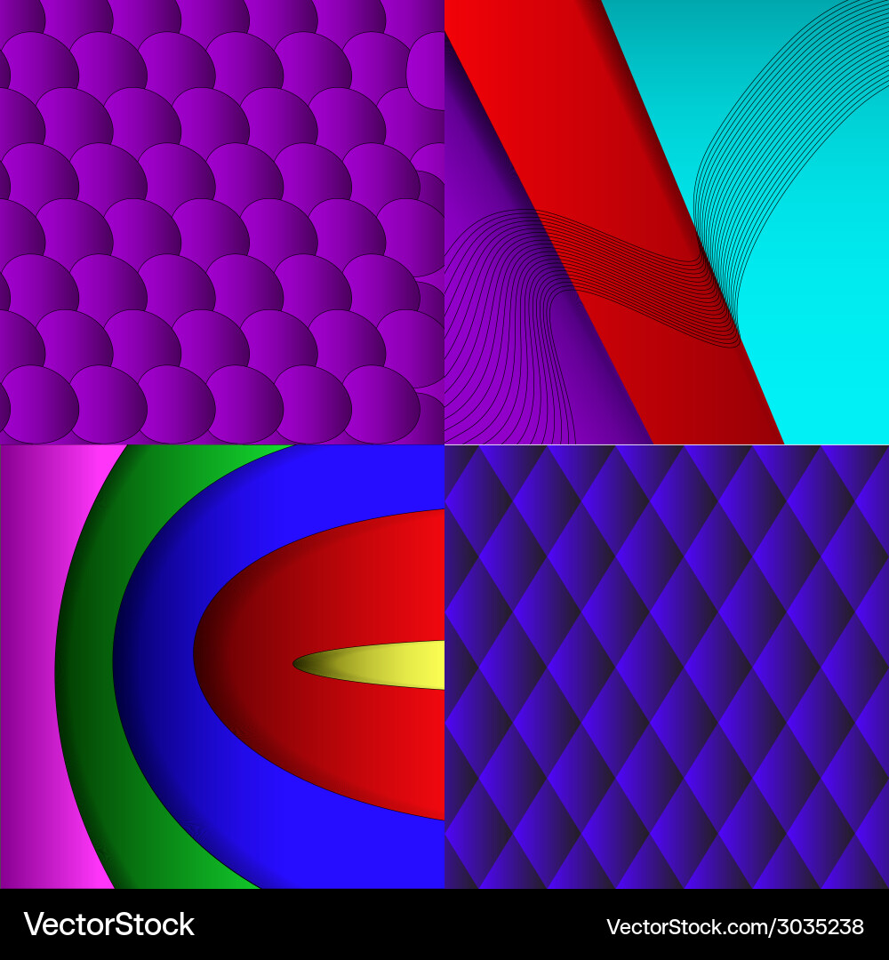Big set of soft colored abstract background Vector Image