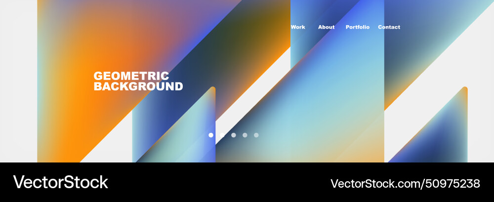 Colorful fluid gradient triangles and squares web Colorful fluid gradient triangles and squares web Vector Image