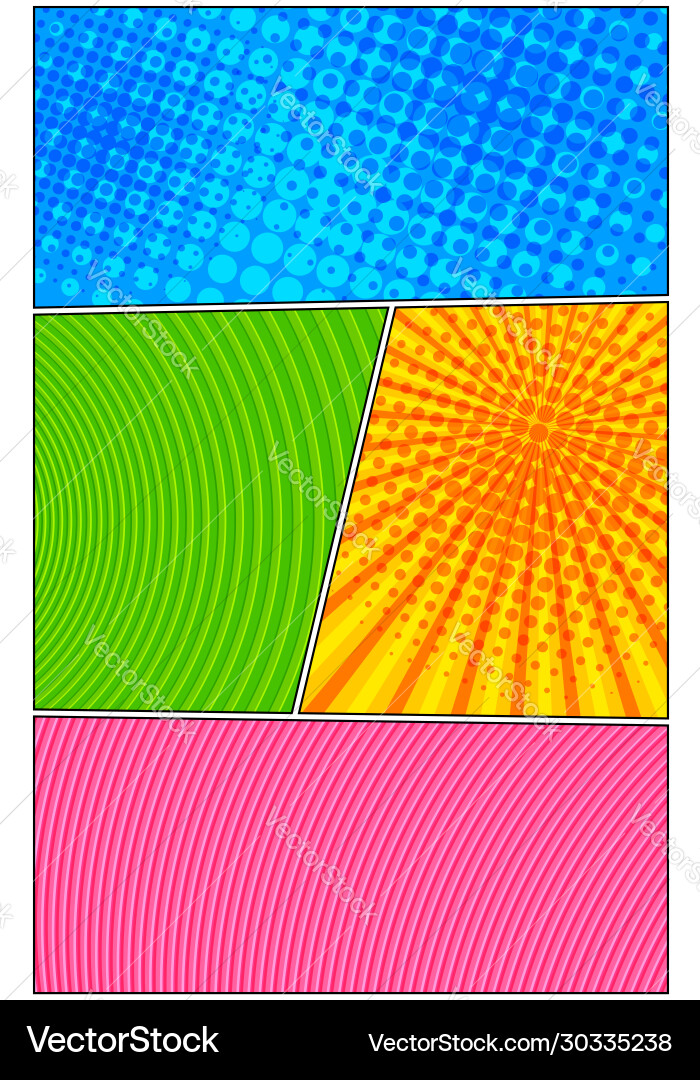 Comic vertical colorful template Comic vertical colorful template vector image