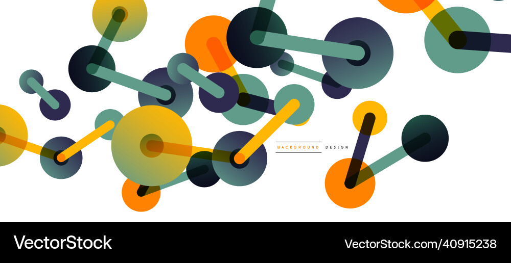 Network concept abstract background dots Vector Image