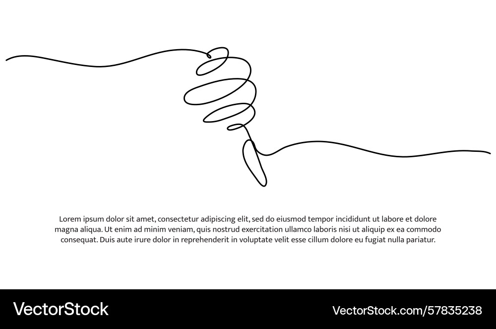 One line of whisk abstract minimal continuous Vector Image