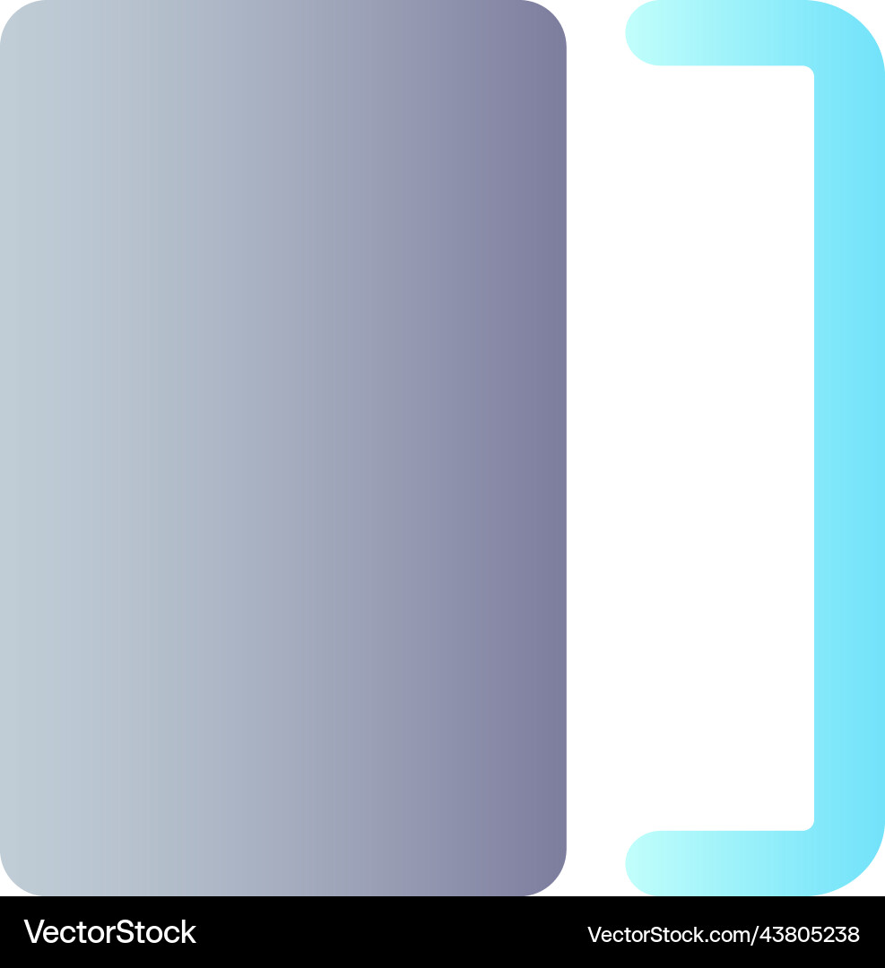 Overlay flat gradient color ui icon Overlay flat gradient color ui icon Vector Image