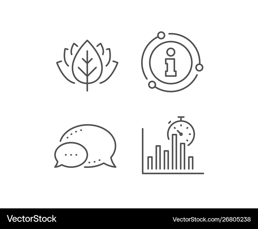 Report timer line icon column graph sign Report timer line icon column graph sign vector image