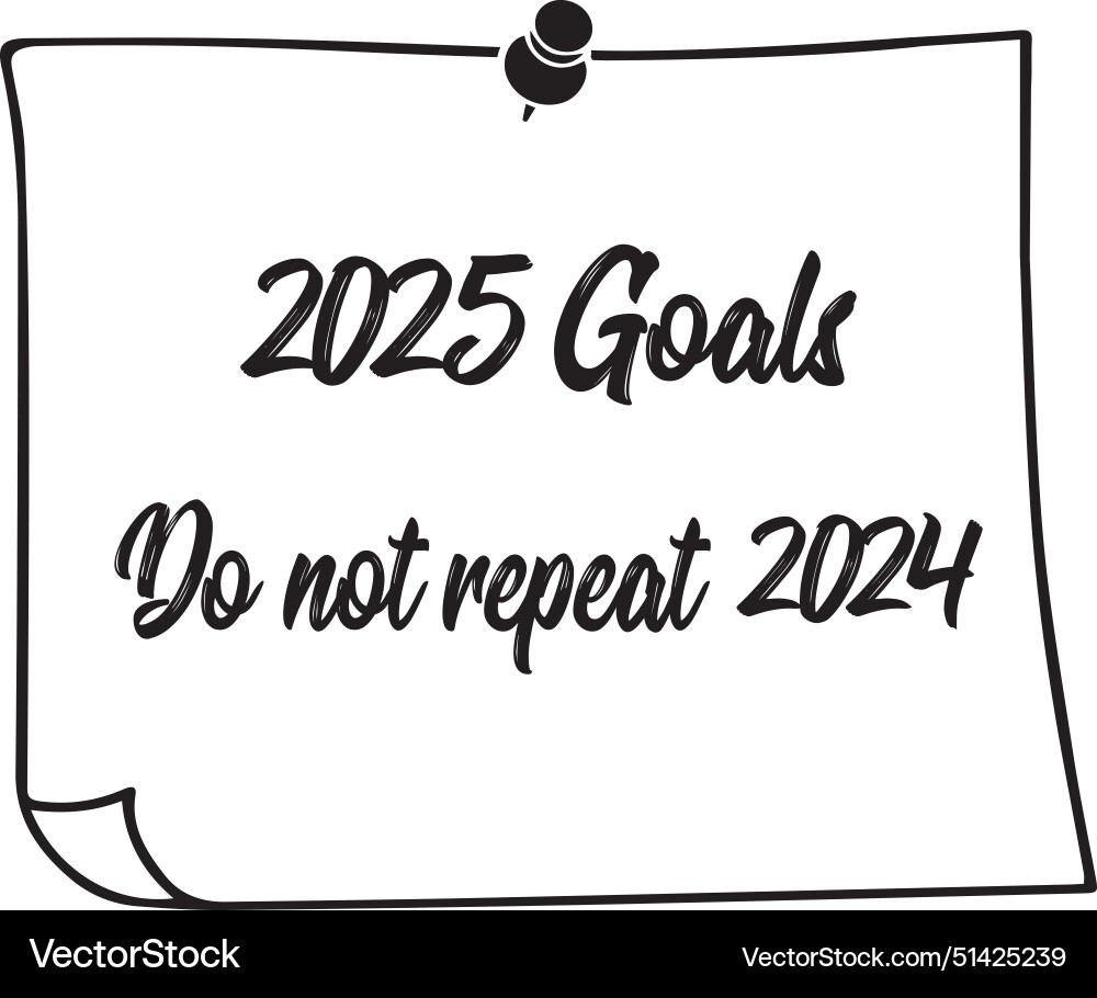 2025 goals t shirt design Royalty Free Vector Image