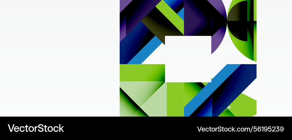 Abstract geometric shapes form circular pattern Abstract geometric shapes form circular pattern Vector Image